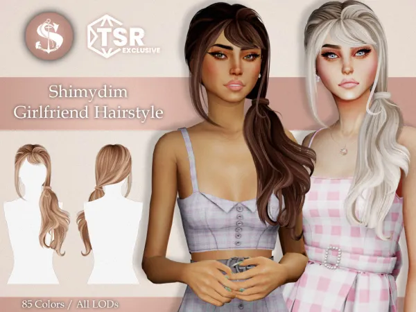 Alpha [ ] GIRLFRIEND HAIR CHILD - The Sims 4 Custom Content