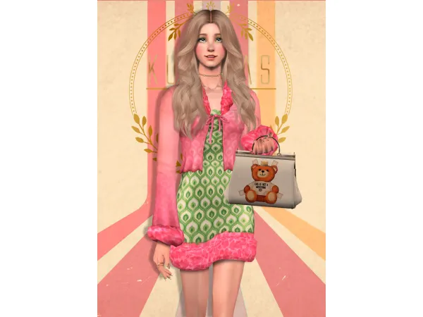 Kurimas4t2_JosieDress_Sentate - The Sims 2 Custom Content