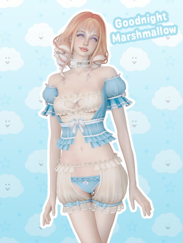 Alpha DOAXVV Goodnight Marshmallow by simsfinds - The Sims 4 Custom Content