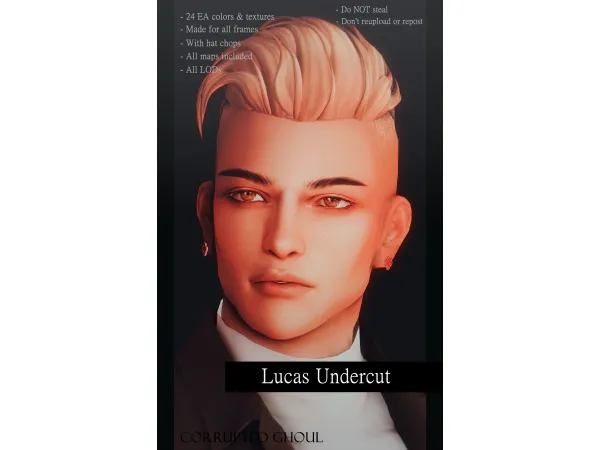 Maxis Match Lucas Undercut - The Sims 4 Custom Content