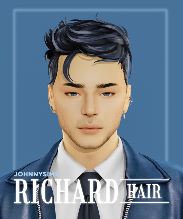 Maxis Match Richard Hair by simsfinds - The Sims 4 Custom Content