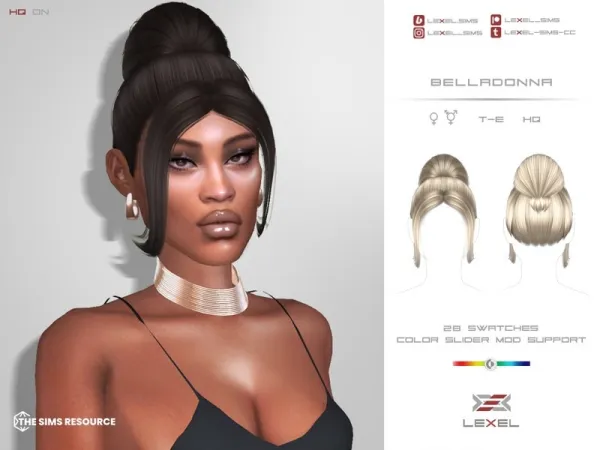 Alpha LEXEL Belladonna by lexel - The Sims 4 Custom Content