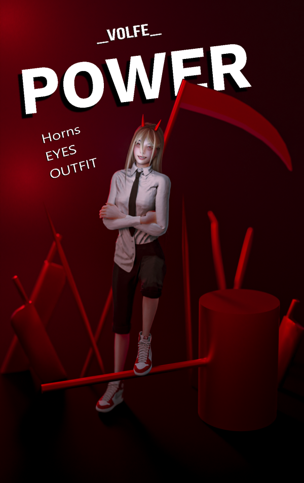 Alpha Power (outfit eyes horns) by simsfinds - The Sims 4 Custom Content
