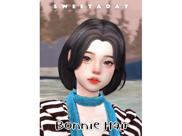 Maxis Match Bonnie Hair - The Sims 4 Custom Content