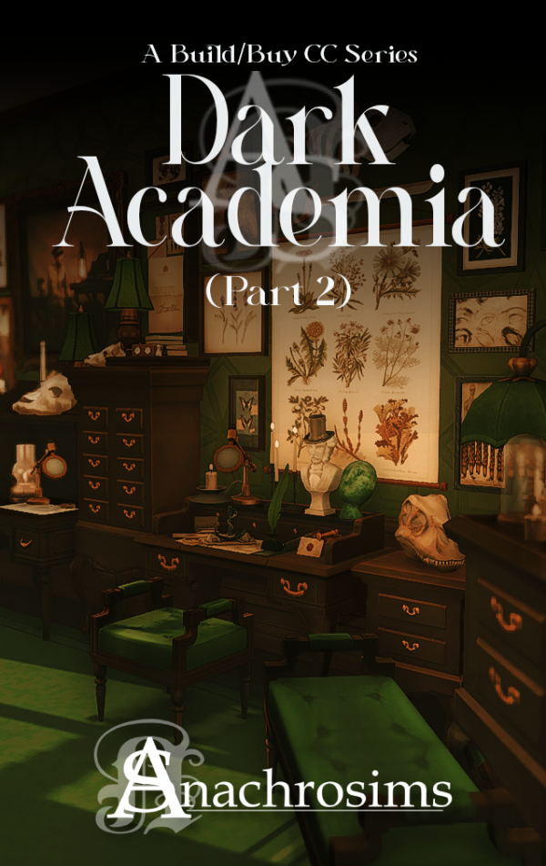 Maxis Match [TS4CC] DARK ACADEMIA PART 2 by simsfinds - The Sims 4 Custom Content