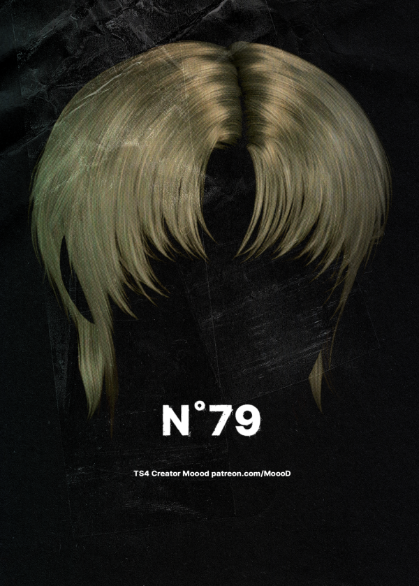 Alpha [SIMS4TS4] MoooD Hair N79 VER1 by simsfinds - The Sims 4 Custom Content