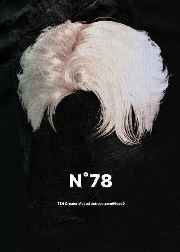 Alpha [SIMS4TS4] MoooD Hair N78 by simsfinds - The Sims 4 Custom Content