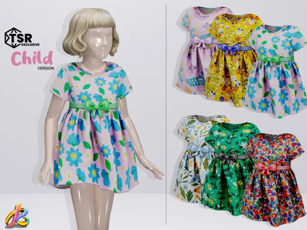 Alpha Dress 251 Child Version - The Sims 4 Custom Content