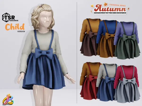 Alpha Dress 252 Child Version - The Sims 4 Custom Content