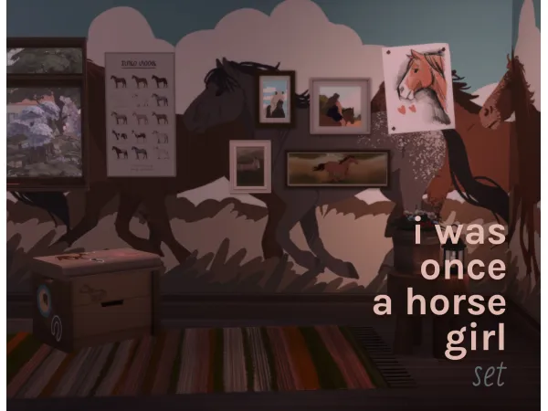 Maxis Match i was once a horse girl set - The Sims 4 Custom Content