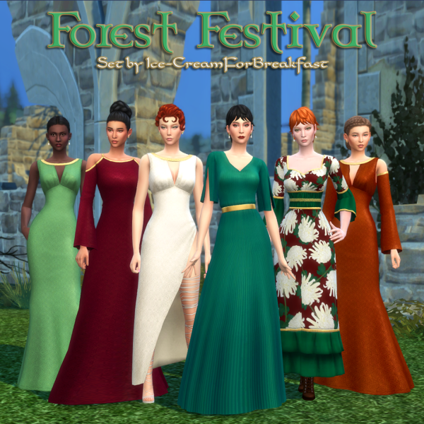 Maxis Match Forest Festival September 2023 Set creamforbreakfast by simsfinds - The Sims 4 Custom Content