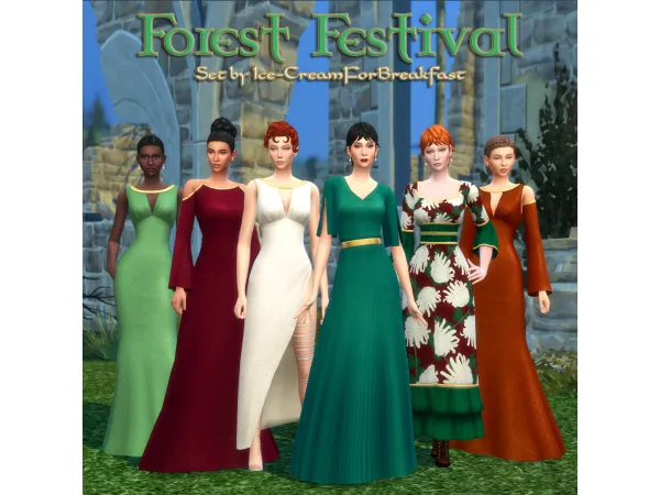 Maxis Match Forest Festival September 2023 Set creamforbreakfast by ice - The Sims 4 Custom Content