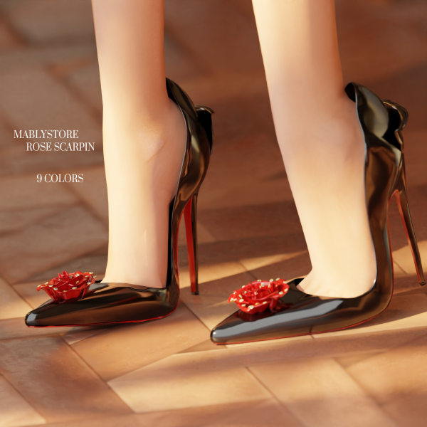 Alpha ROSE SCARPIN by simsfinds - The Sims 4 Custom Content