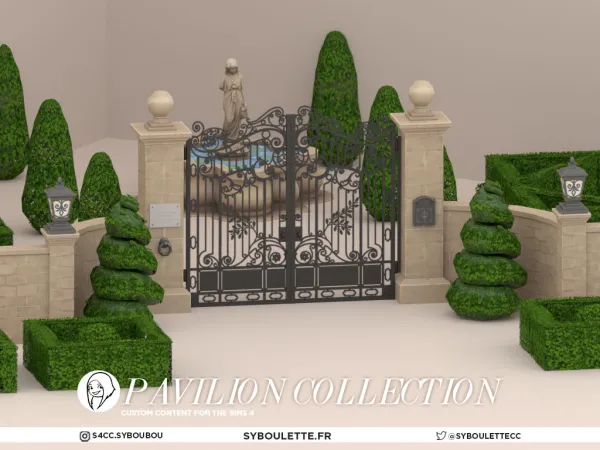 Mix Pavilion set - The Sims 4 Custom Content