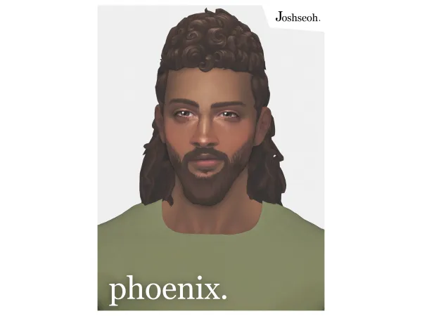 Maxis Match Phoenix Hair (Hair Commissions) (jo_se_oh joshseoh) by Josh - The Sims 4 Custom Content