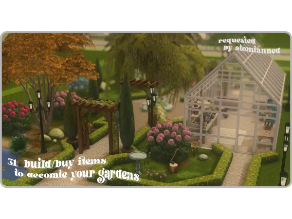 Garden At Home Set - The Sims 2 Custom Content