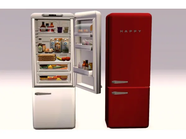 SugarSSims CWB Family Kitchen Open and Closed Fridges - The Sims 3 Custom Content