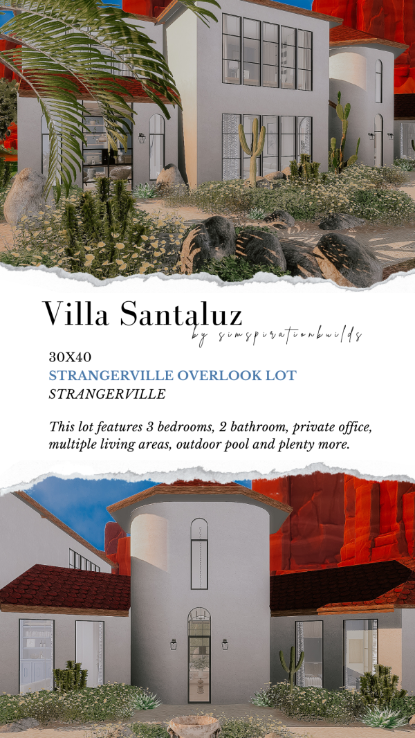 Alpha Villa Santaluz by simsfinds - The Sims 4 Custom Content