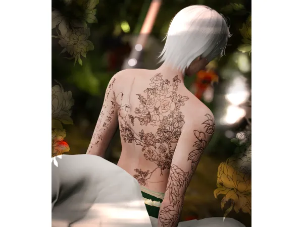 Mix [Peng]Demon Slayer TattooHQ - The Sims 4 Custom Content