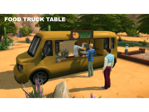 Maxis Match Food truck sales table by NecrodogMTSandS4S - The Sims 4 Custom Content