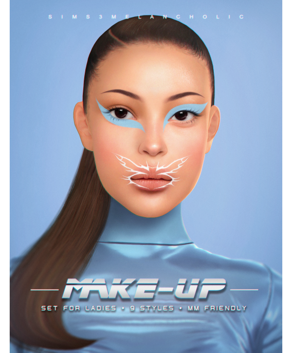 Alpha MAKE UP SET for LADIES by simsfinds - The Sims 4 Custom Content