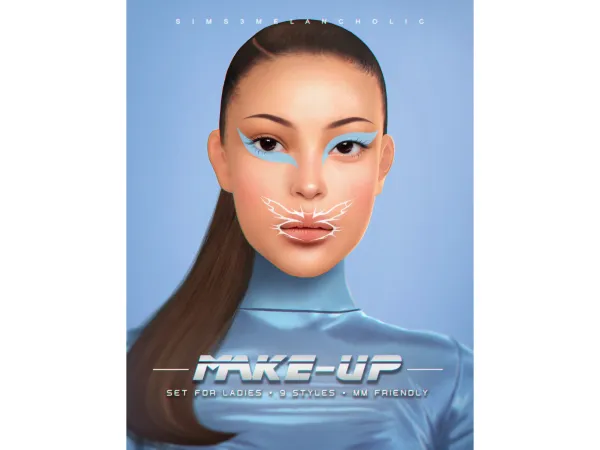 Alpha MAKE UP SET for LADIES - The Sims 4 Custom Content