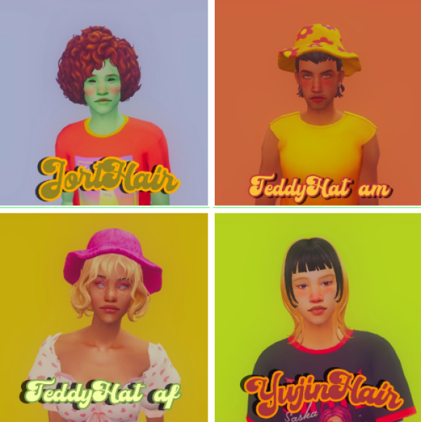 4t2 Teddy Hat by simsfinds - The Sims 2 Custom Content