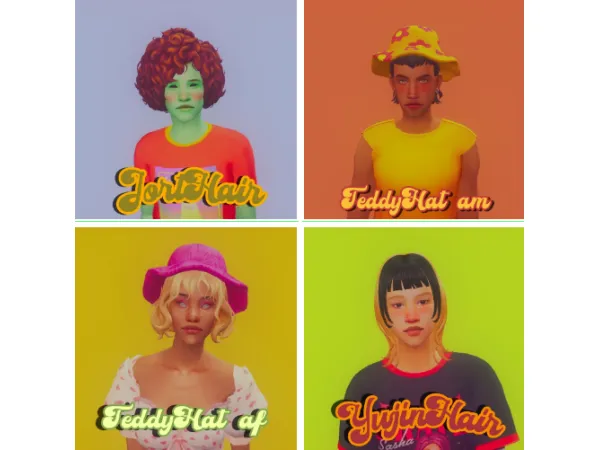 4t2 Teddy Hat by arethabee - The Sims 2 Custom Content