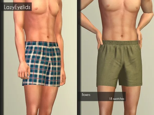 Alpha Boxers - The Sims 4 Custom Content