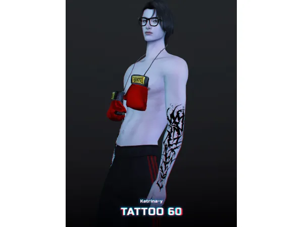Mix tattoo 60 y by Katrina - The Sims 4 Custom Content