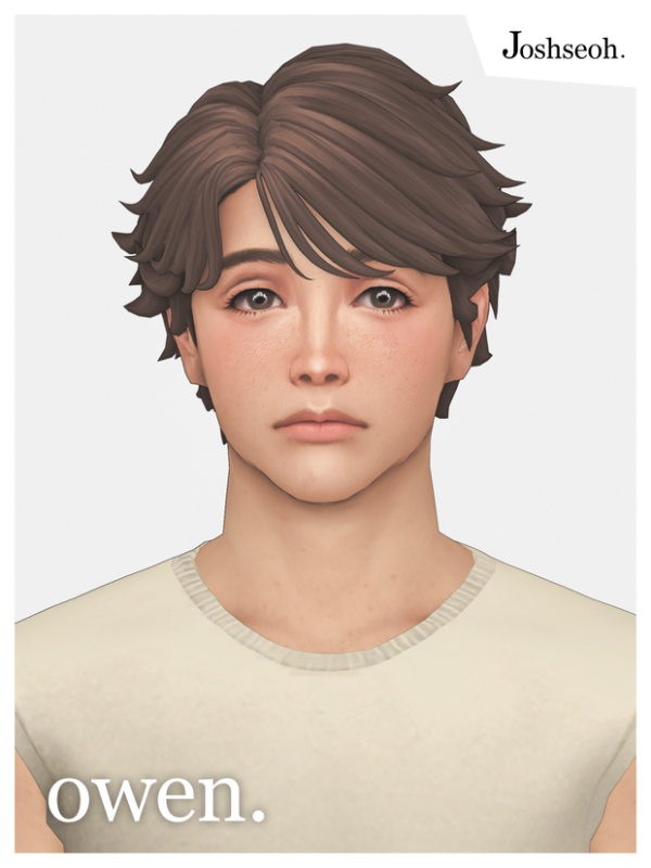 Maxis Match Owen Hair by simsfinds - The Sims 4 Custom Content