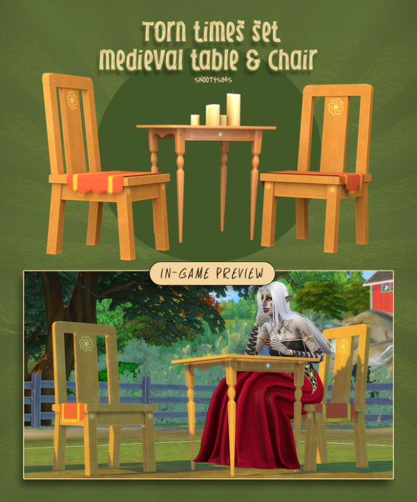 Maxis Match Torn Times Set (Medieval ) by simsfinds - The Sims 4 Custom Content