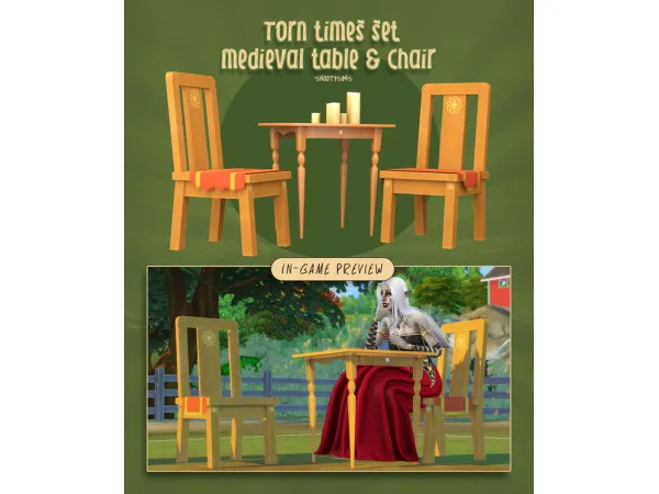 Maxis Match Torn Times Set (Medieval ) by SNOOTYSIMS - The Sims 4 Custom Content