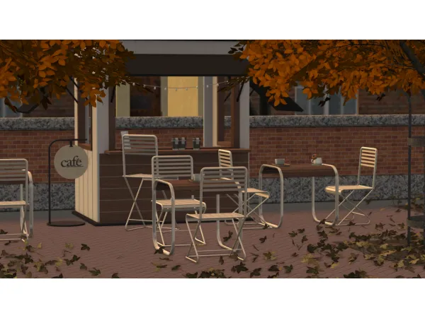 4t2 KHD Sundays Cafe Set - The Sims 2 Custom Content