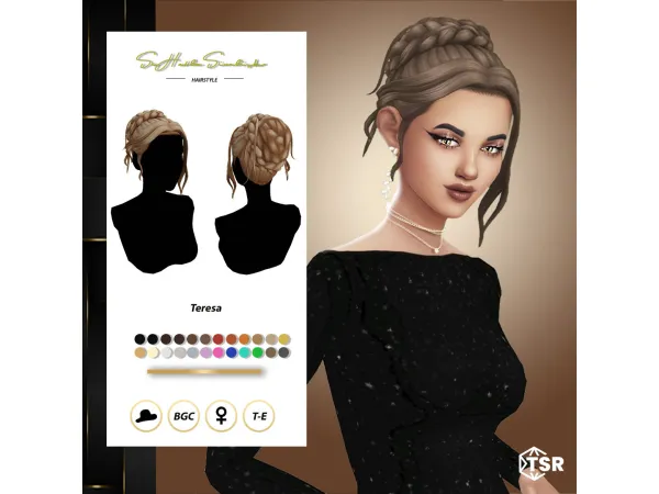 Maxis Match Teresa Hairstyle - The Sims 4 Custom Content
