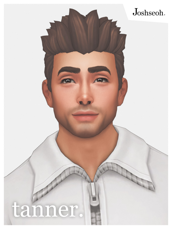 Maxis Match Tanner Hair (Hair Commission) (jo_se_oh joshseoh) by simsfinds - The Sims 4 Custom Content