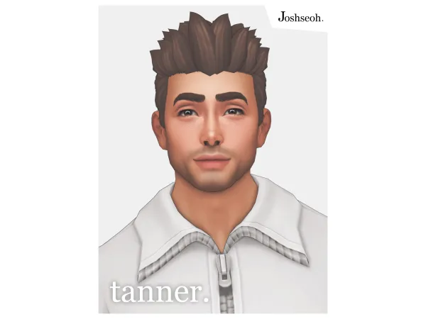 Maxis Match Tanner Hair (Hair Commission) (jo_se_oh joshseoh) by Josh - The Sims 4 Custom Content