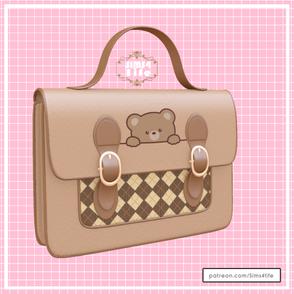 Mix Cute school bag by sims41ife - The Sims 4 Custom Content