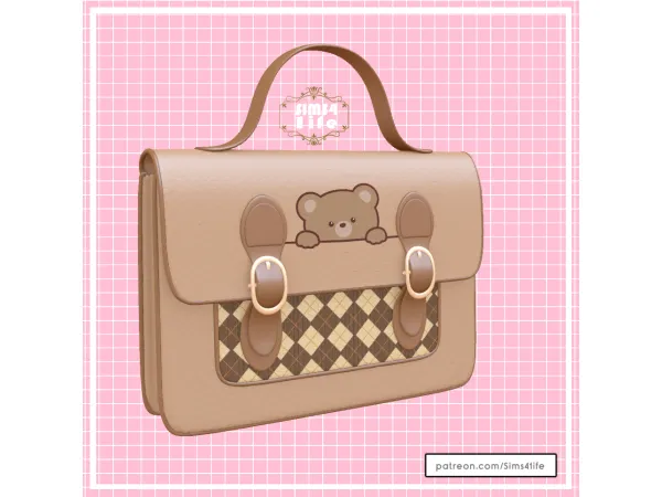 Mix Cute school bag by Sims41ife - The Sims 4 Custom Content