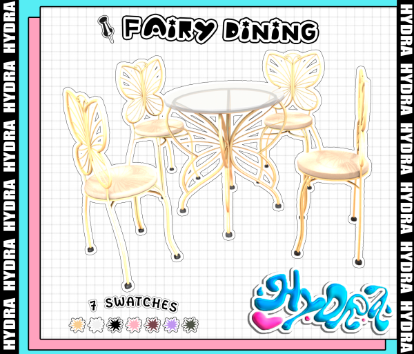 Alpha Fairy Dining by hydrangeachainsaw - The Sims 4 Custom Content