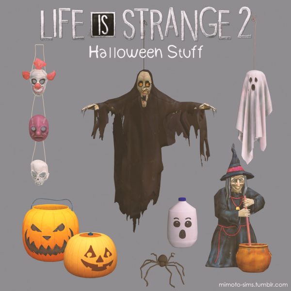 Maxis Match Life is Strange 2 Halloween Set sims by simsfinds - The Sims 4 Custom Content