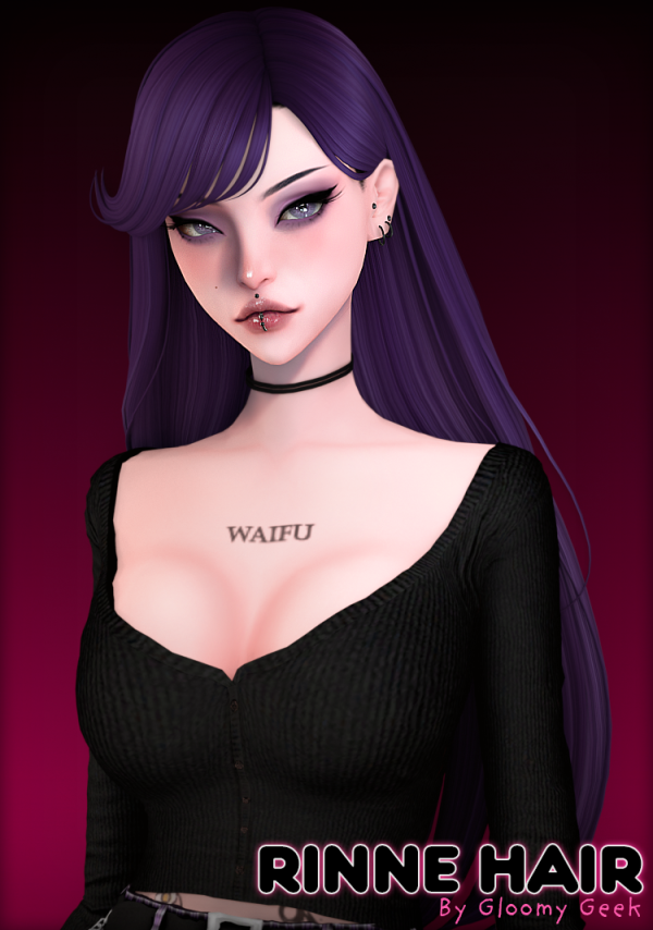 Maxis Match Rinne Hair by simsfinds - The Sims 4 Custom Content