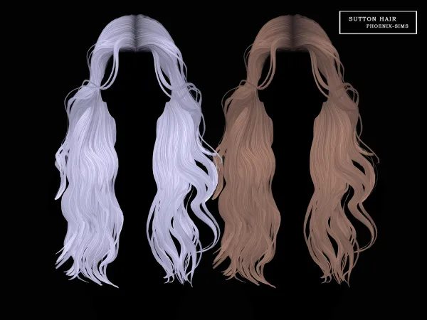 Alpha Sutton Hair - The Sims 4 Custom Content