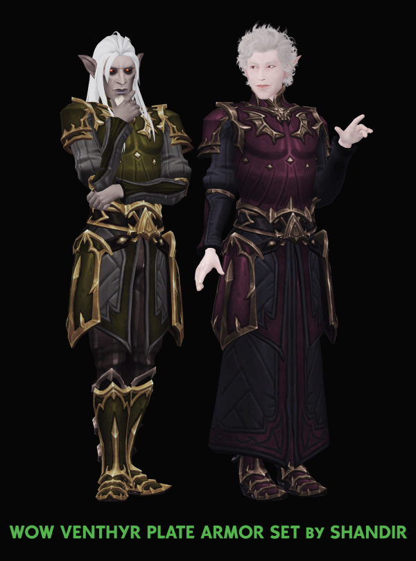 Mix Venthyr Plate Armor by simsfinds - The Sims 4 Custom Content