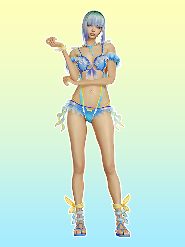 Alpha DOAXVV Namiuchi Marine by simsfinds - The Sims 4 Custom Content