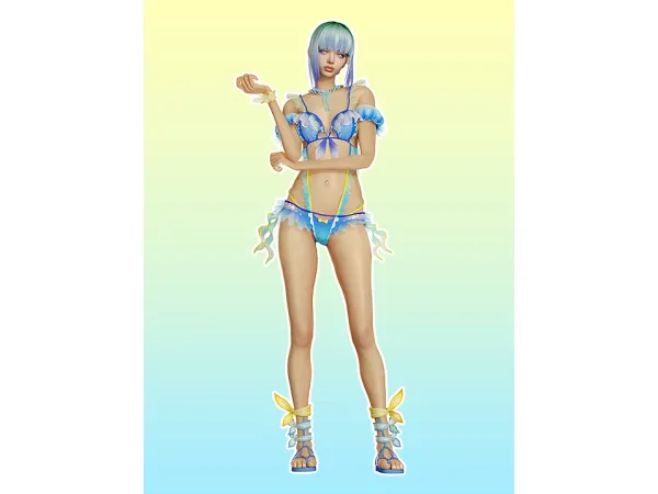 Alpha DOAXVV Namiuchi Marine by Simsonico - The Sims 4 Custom Content