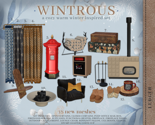 Alpha Wintrous Set (workroomAtelier tier) by ledger_atelier - The Sims 4 Custom Content