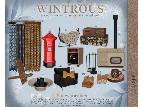 Alpha Wintrous Set (workroomAtelier tier) by Ledger Atelier - The Sims 4 Custom Content