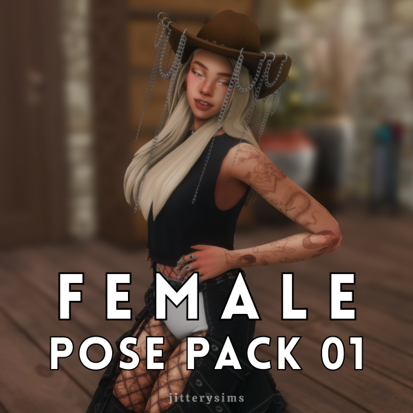 Mix Female Model Pose Pack 01 by simsfinds - The Sims 4 Custom Content