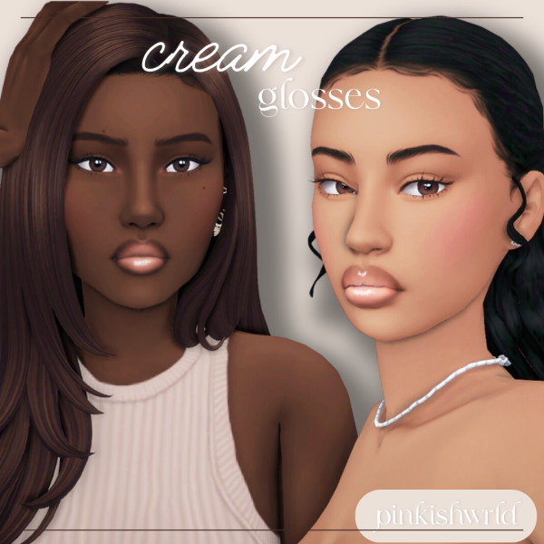 Maxis Match cream glosses by simsfinds - The Sims 4 Custom Content